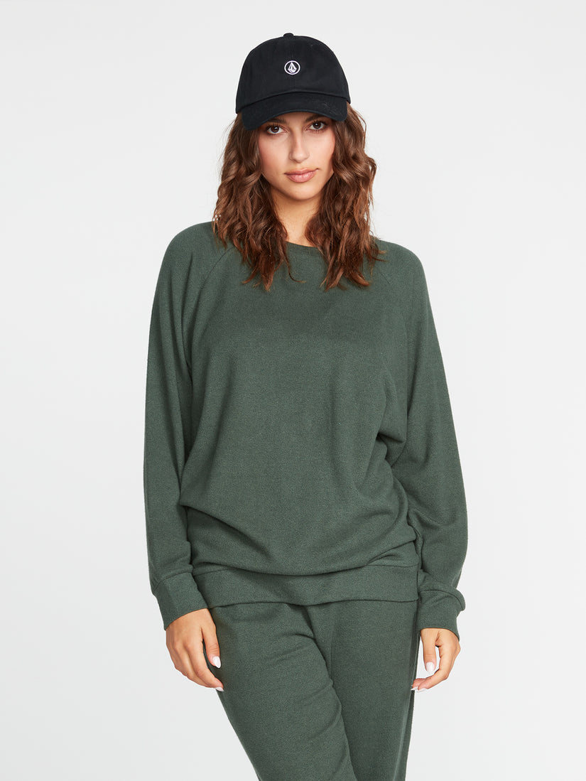 Lived In Lounge Fleece Sweatshirt - Dark Pine (B4632200_DPN) [1]