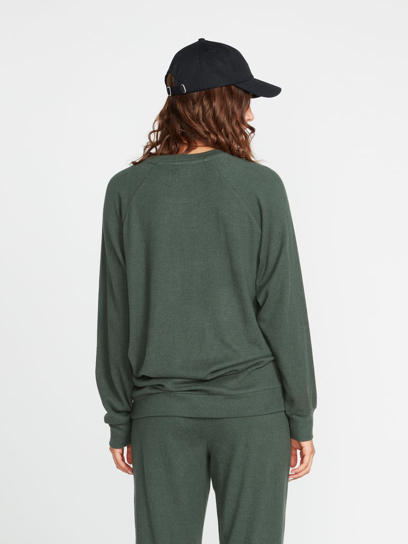 Lived In Lounge Fleece Sweatshirt - Dark Pine (B4632200_DPN) [B]