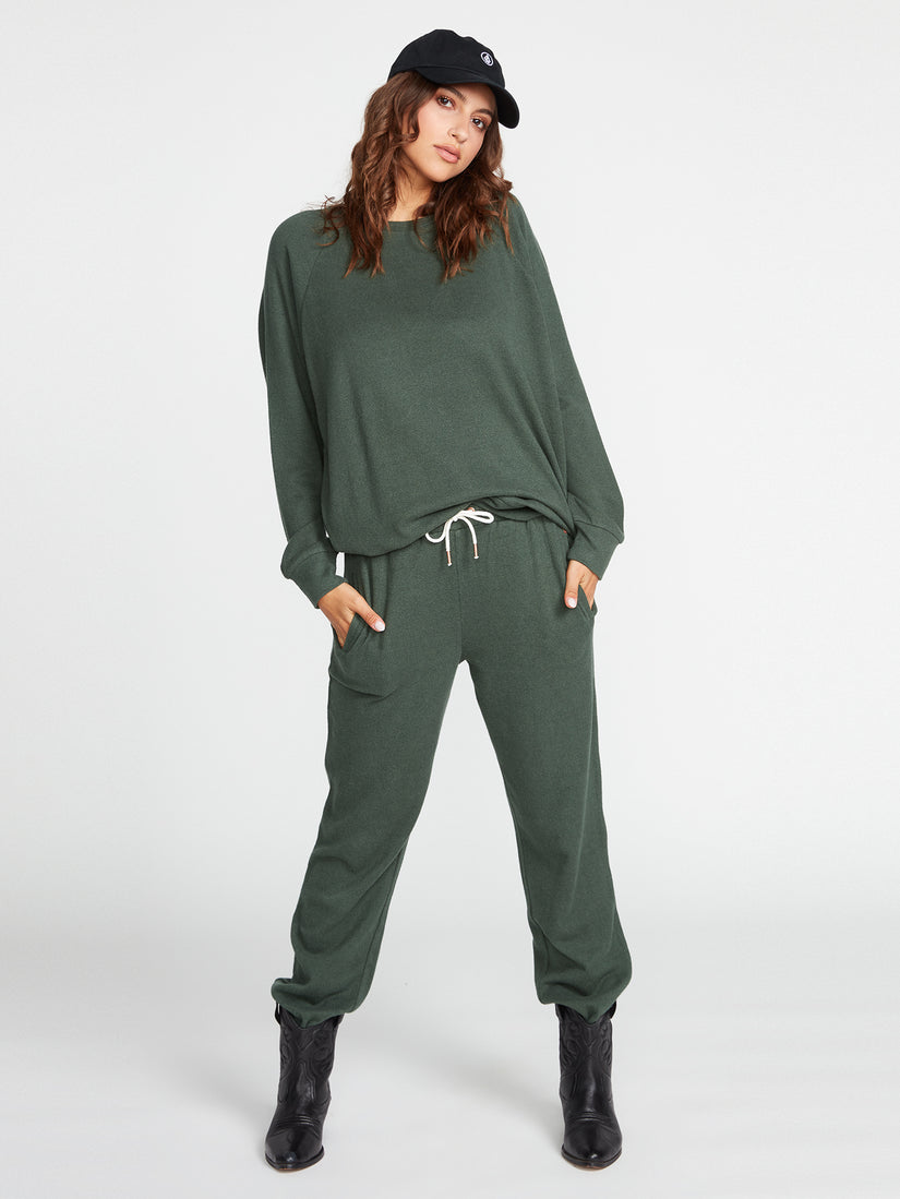 Lived In Lounge Fleece Sweatshirt - Dark Pine (B4632200_DPN) [F]