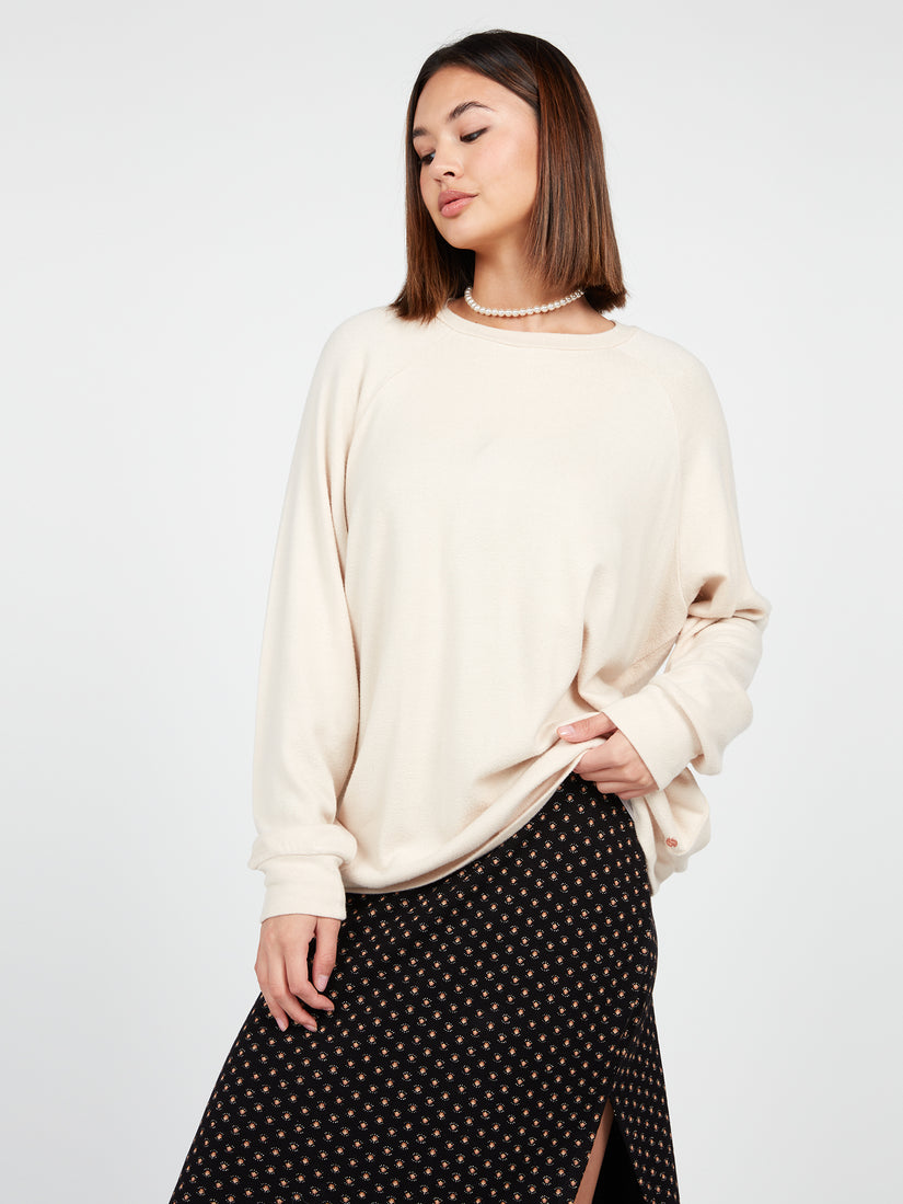 Lived In Lounge Fleece Sweatshirt - Sand (B4632200_SAN) [F]