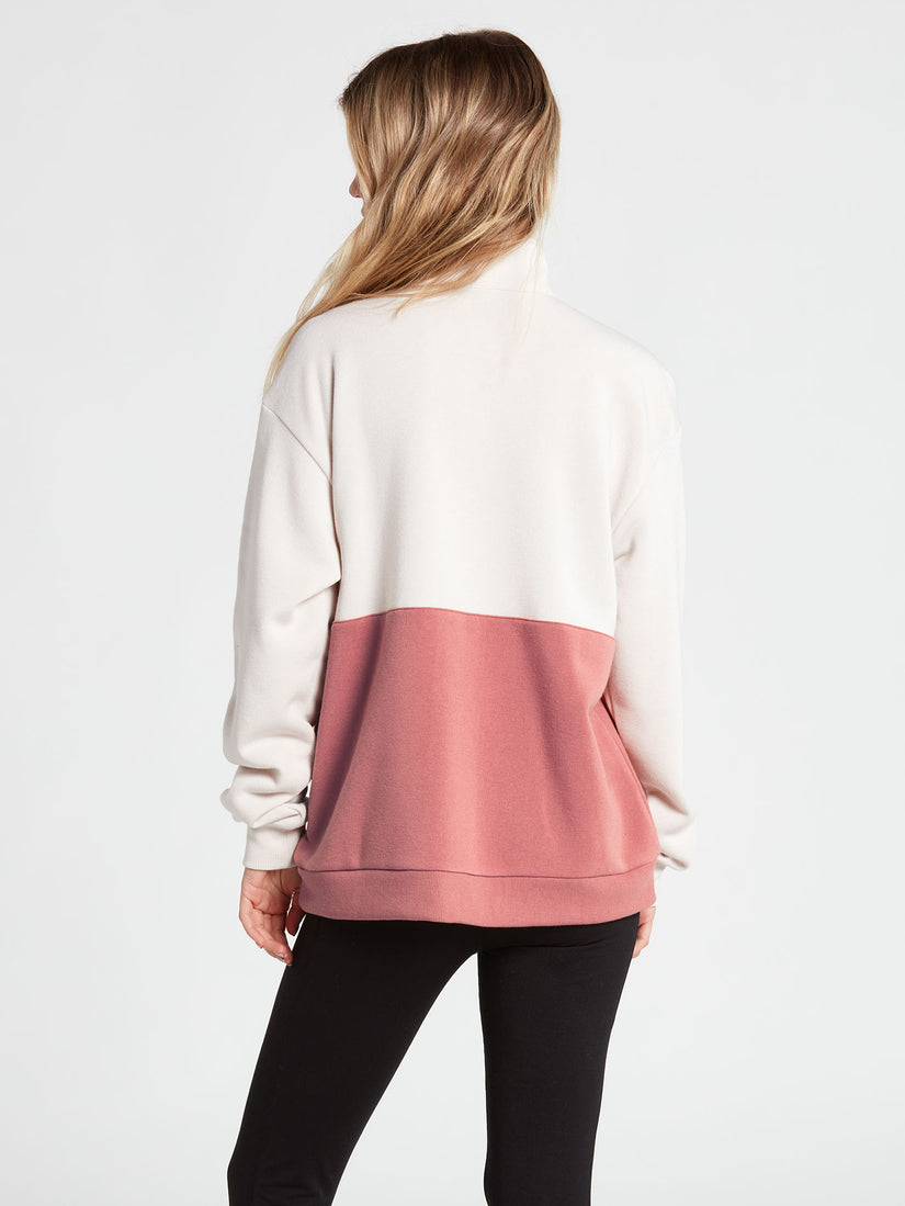 Getting Staxxed Mock Neck Sweatshirt - Sepia (B4642100_SEP) [B]