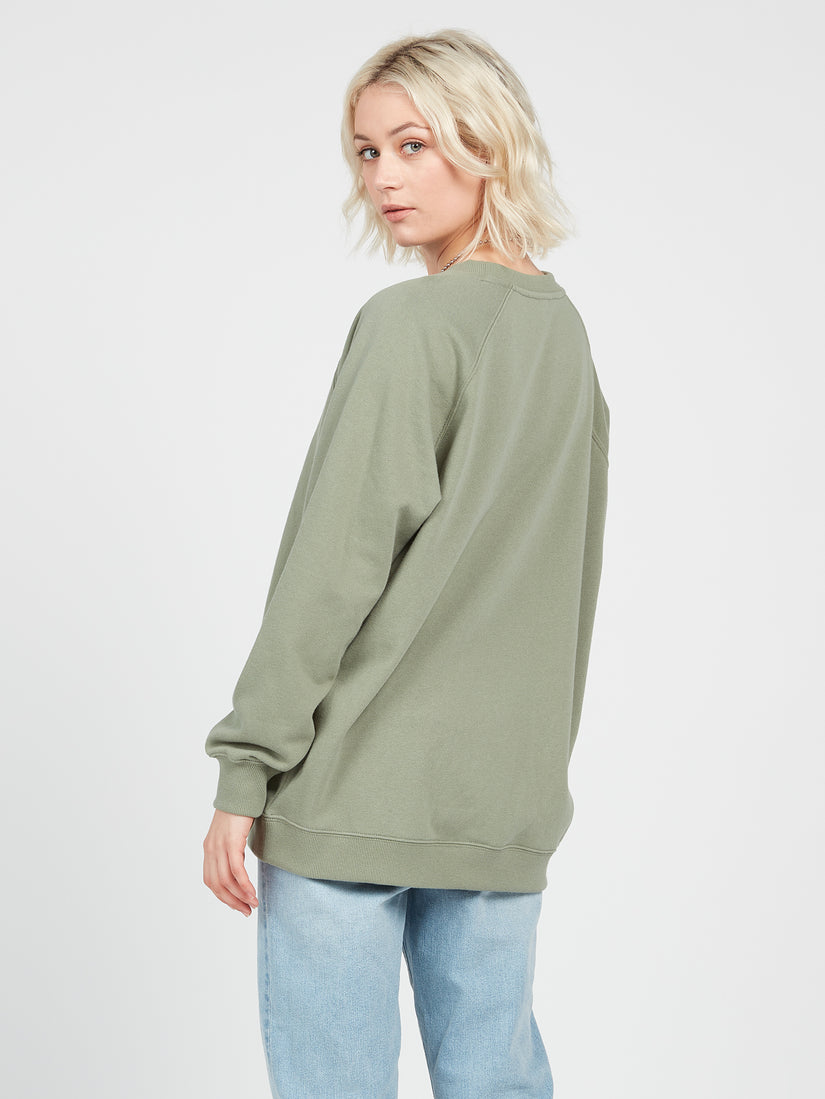 Stone Magic Boyfriend Sweatshirt - Light Army (B4642201_LAR) [B]