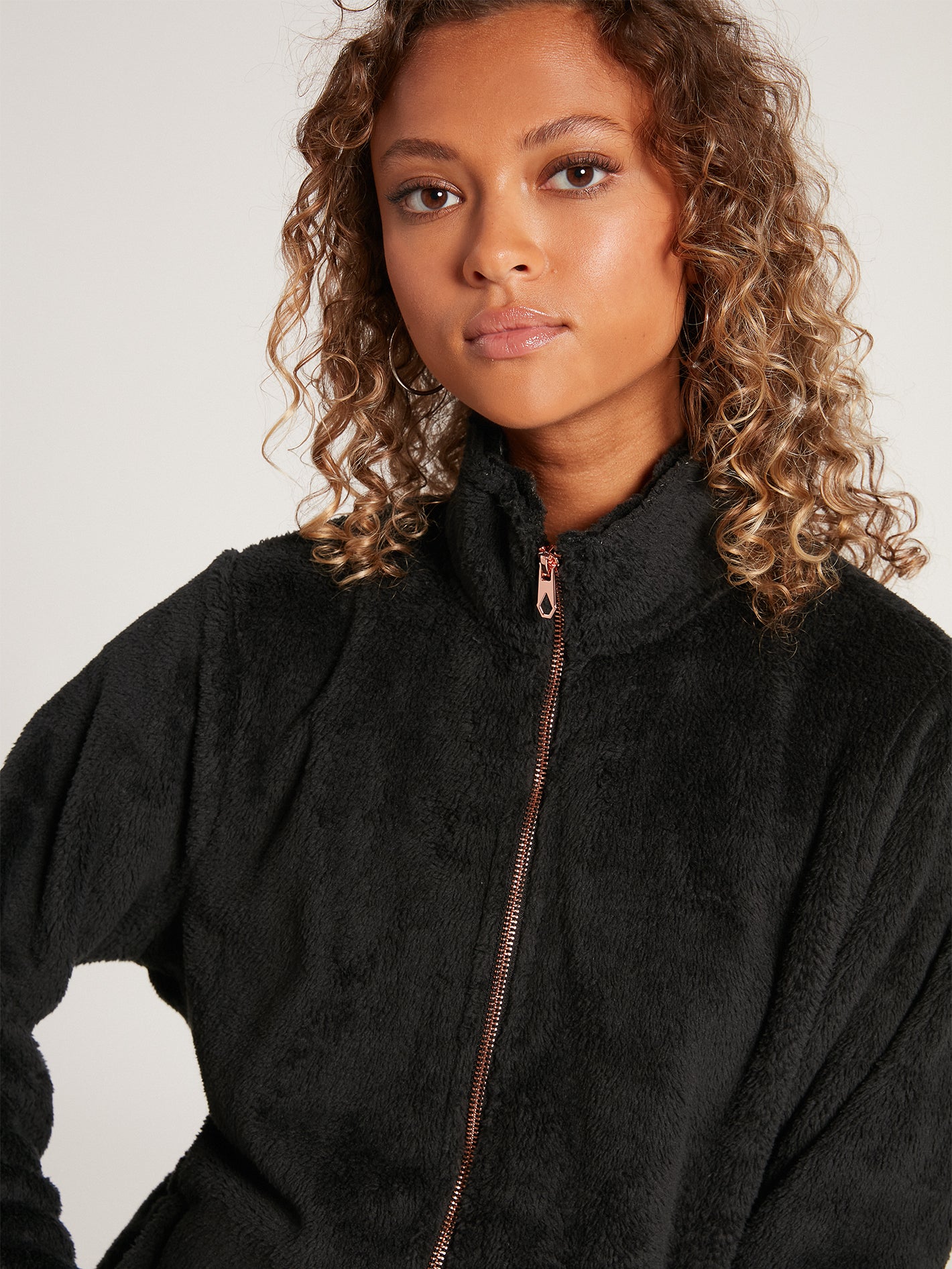 Pheelin Phuzzy Zip Up Jacket - Black – Volcom US