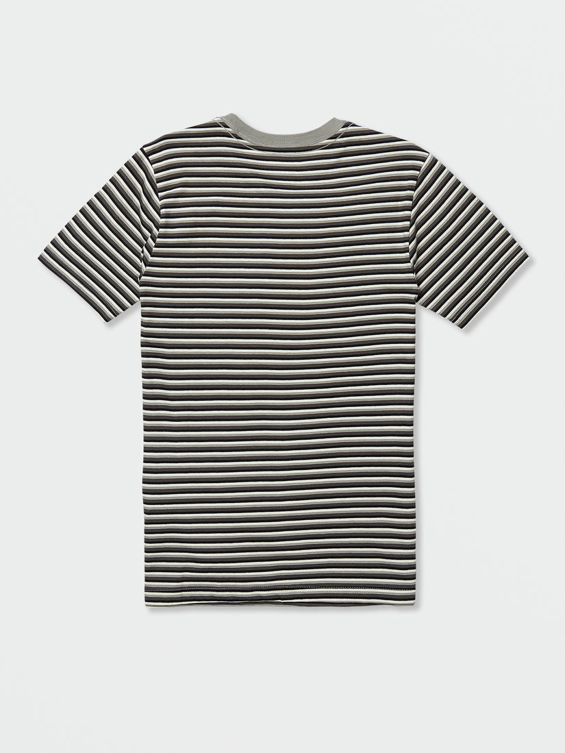 Big Boys Parables Stripes Crew Tee - Grey