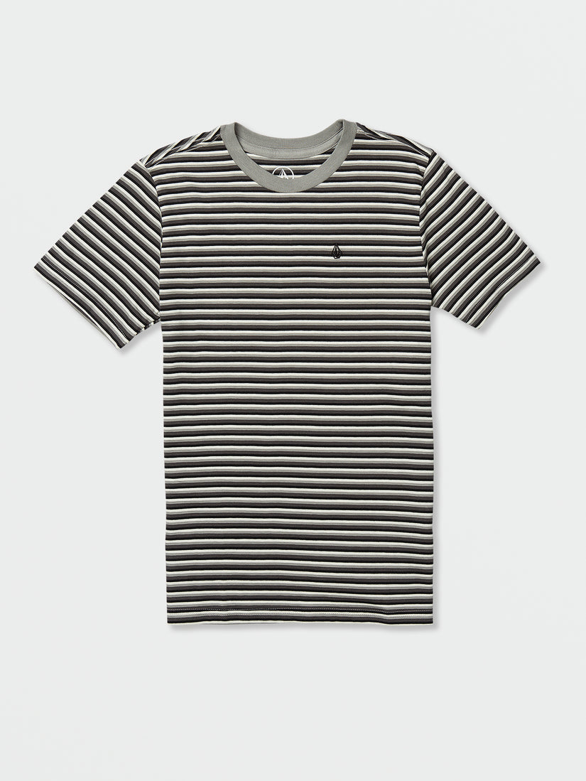 Big Boys Parables Stripes Crew Tee - Grey