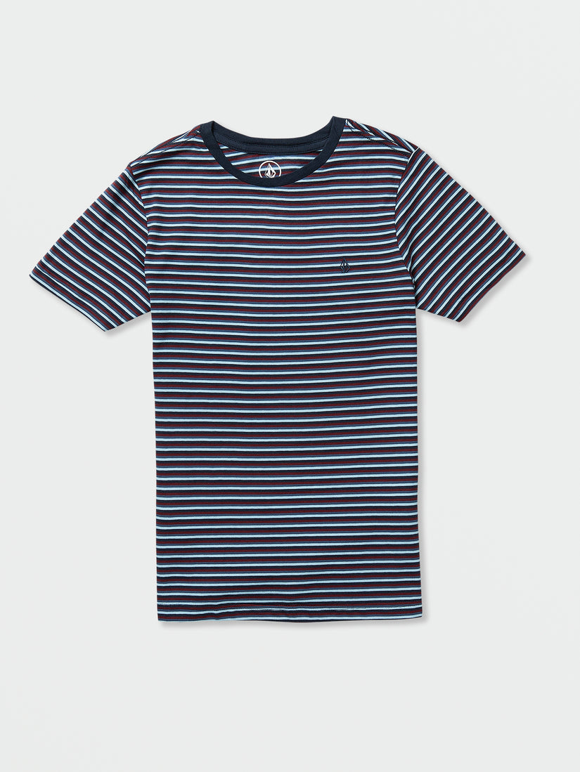 Big Boys Parables Stripes Crew Tee - Navy