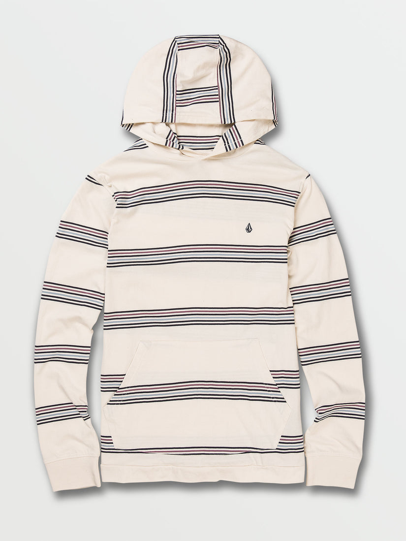 Big Boys Lucas Hooded Long Sleeve Shirt - Whitecap Grey