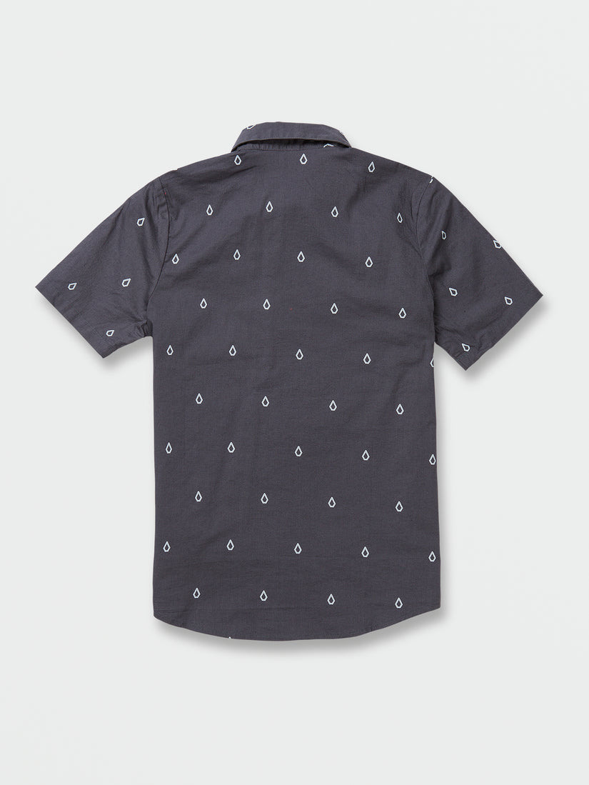 Big Boys Patterson Short Sleeve Shirt - Faded Navy