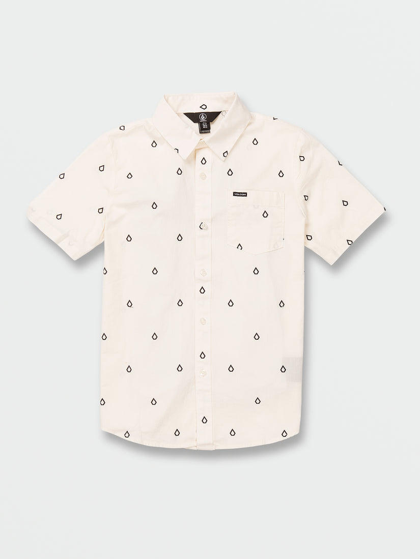 Big Boys Patterson Short Sleeve Shirt - White Flash