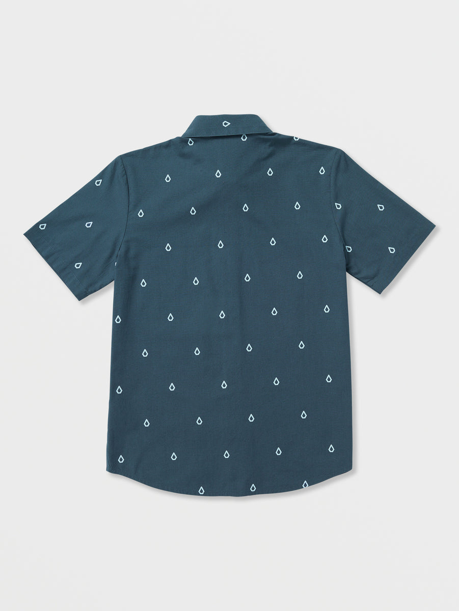 Big Boys Patterson Short Sleeve Woven Shirt - Faded Navy – Volcom US