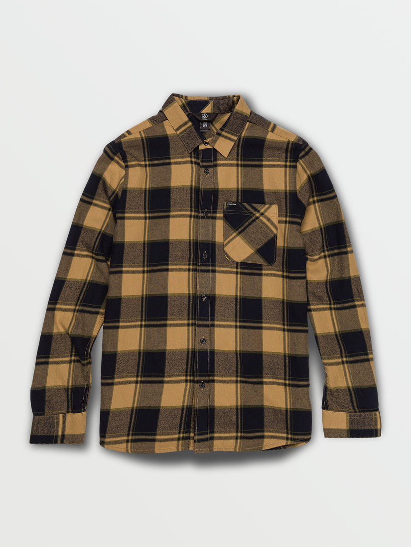 Big Boys Caden Flannel - Dark Khaki