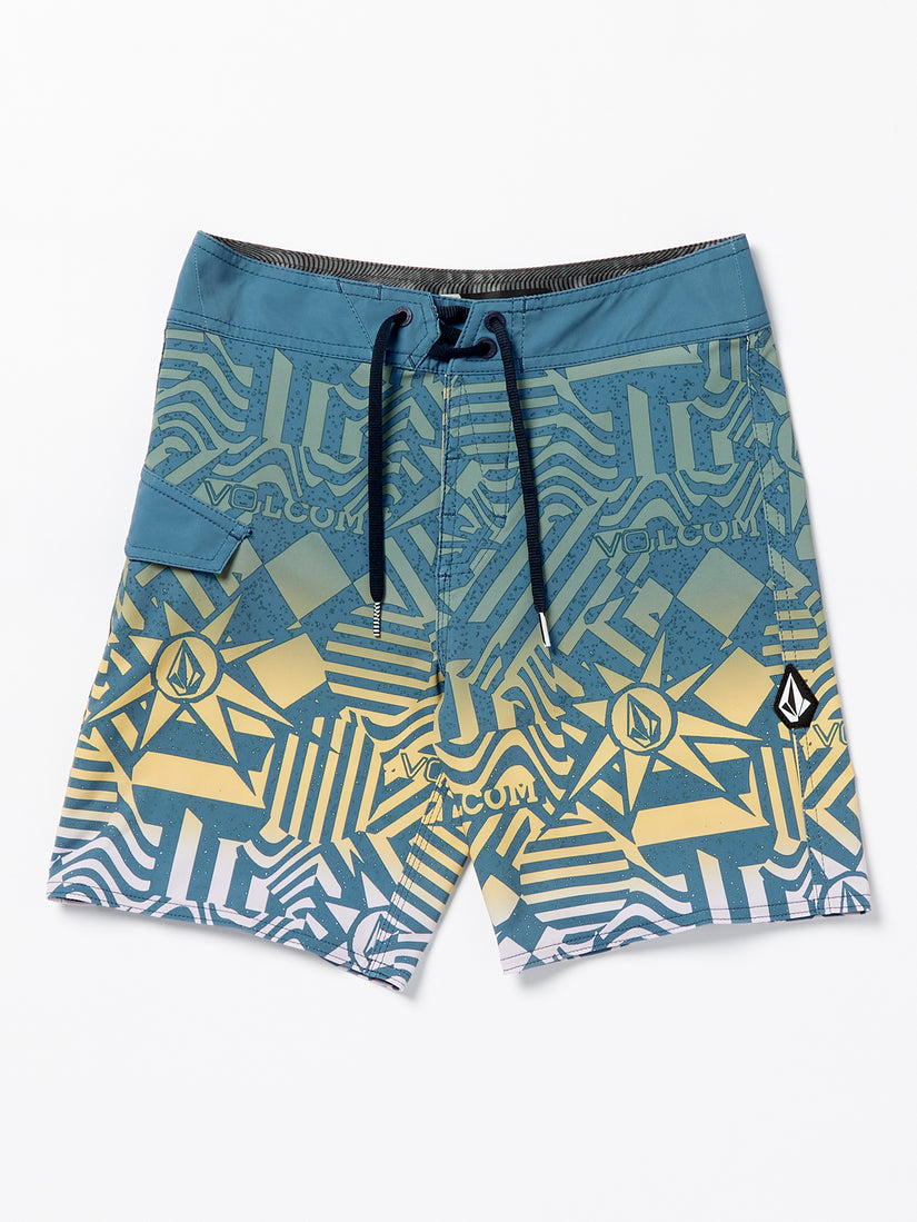 Big Boys Mod Ringer Trunks - Indigo Ridge (C0812334_IRG) [F]