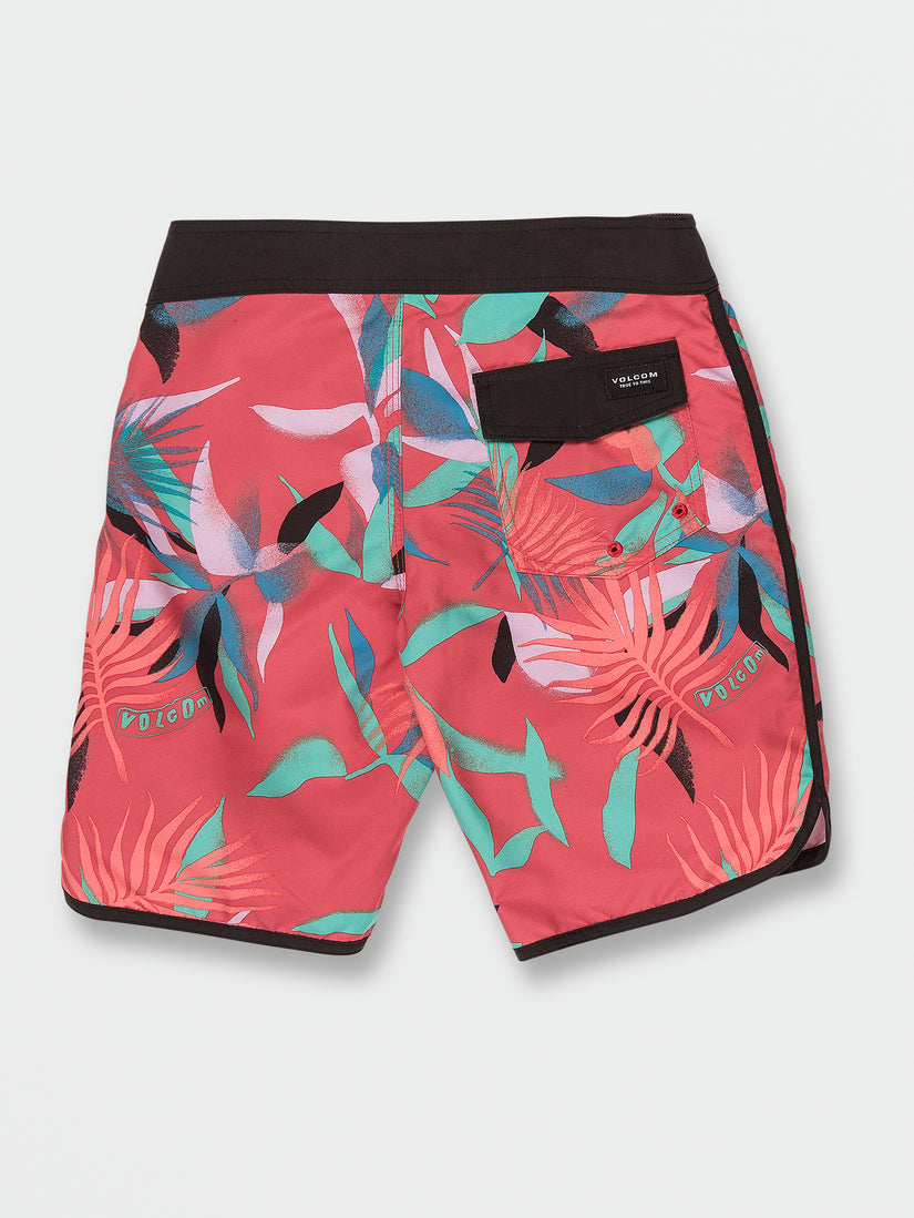 Big Boys Platter Scallop Mod-Tech Trunks - Living Coral (C0832203_LVC) [B]