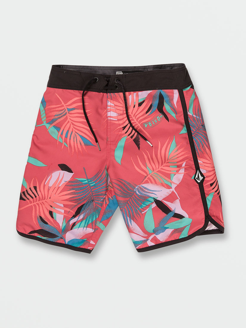 Big Boys Platter Scallop Mod-Tech Trunks - Living Coral (C0832203_LVC) [F]