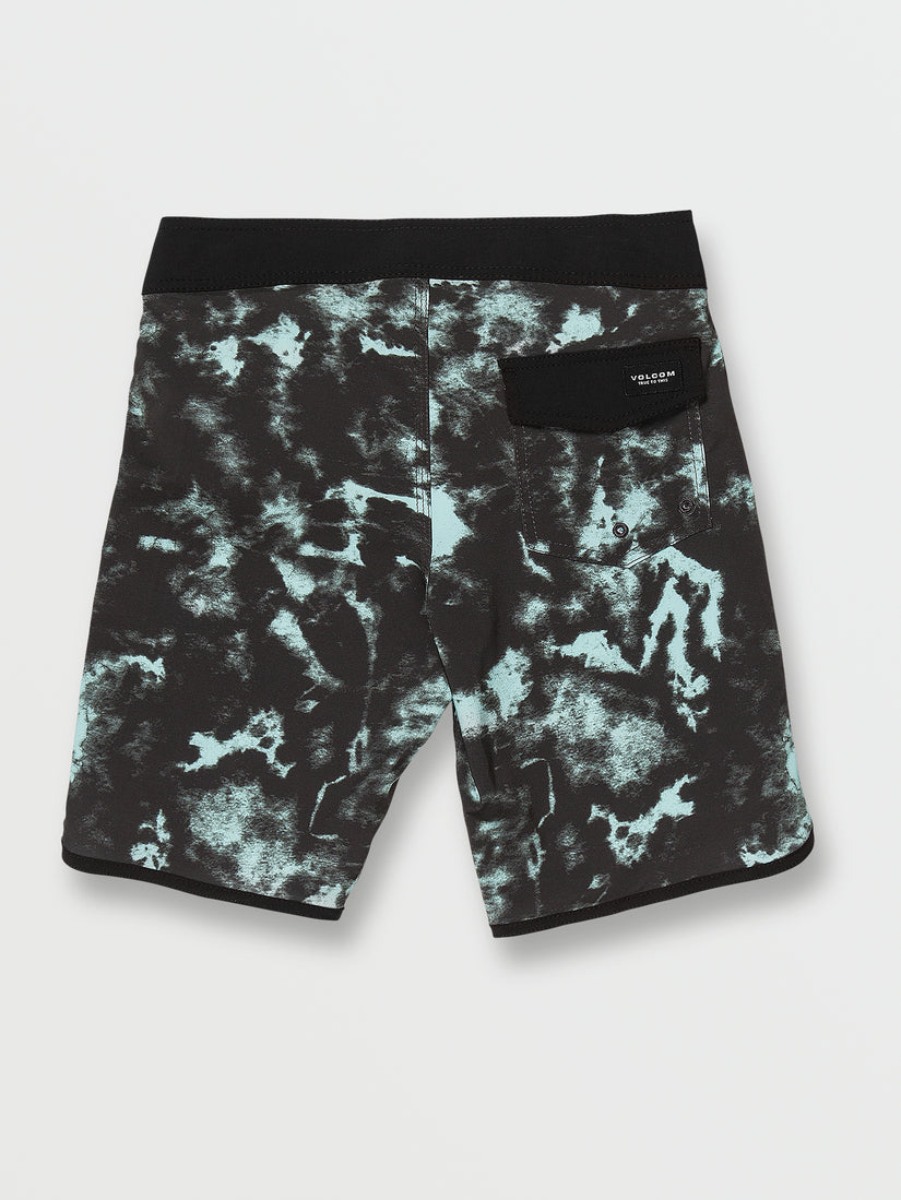 Big Boys Psych Scallop Mod-Tech Trunks - Rinsed Black (C0842203_RIB) [B]