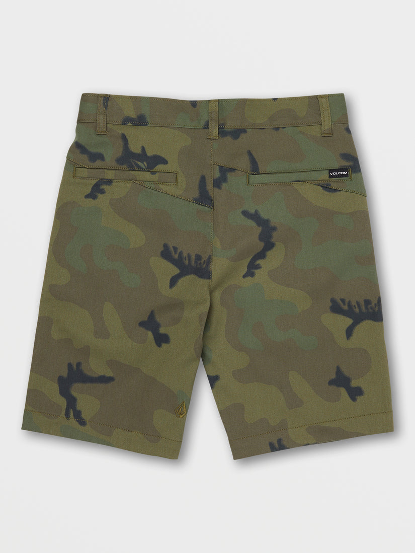 Big Boys Vmonty Stretch Shorts - Green Combo