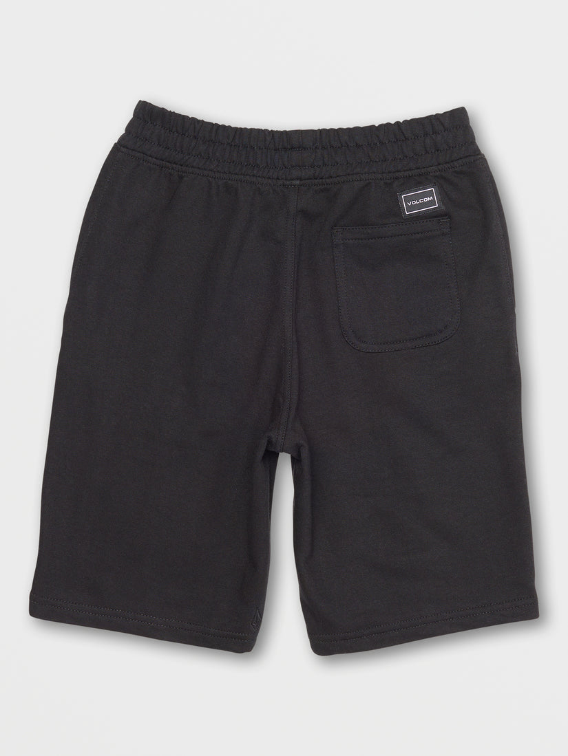 Big Boys Stone Stacker Fleece Shorts - Black