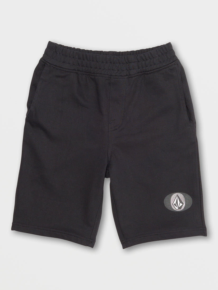 Big Boys Stone Stacker Fleece Shorts - Black