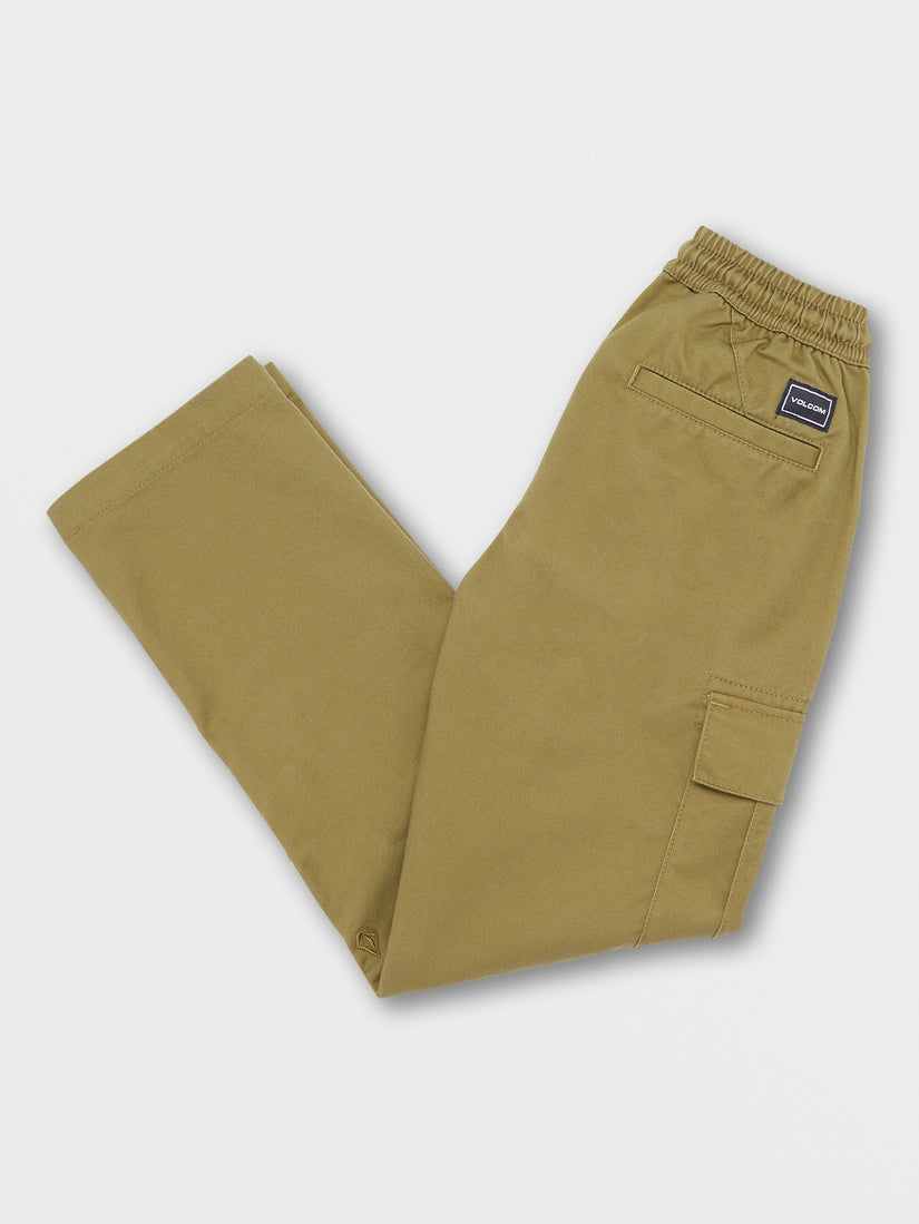 Big Boys March Cargo Elastic Waist Pants - Old Mill (C1212330_OLM) [B]