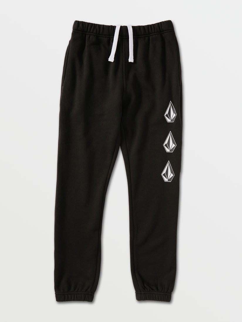 Big Boys Iconic Stone Fleece Pants - Black (C1232100_BLK) [1]