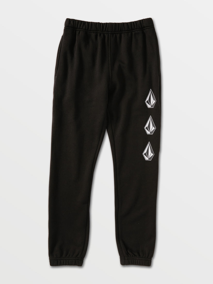 Big Boys Iconic Stone Fleece Pants - Black (C1232100_BLK) [F]