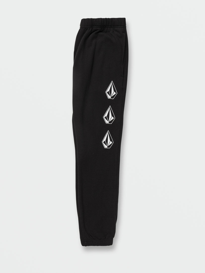 Big Boys Iconic Stone Fleece Pants - Black (C1232200_BLK) [11]