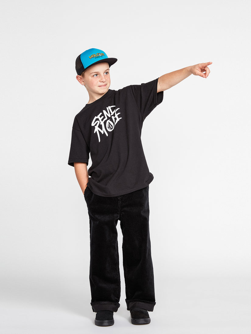 Big Boys Outerspaced Elastic Waist Pants - New Black (C1232232_NBK) [37]