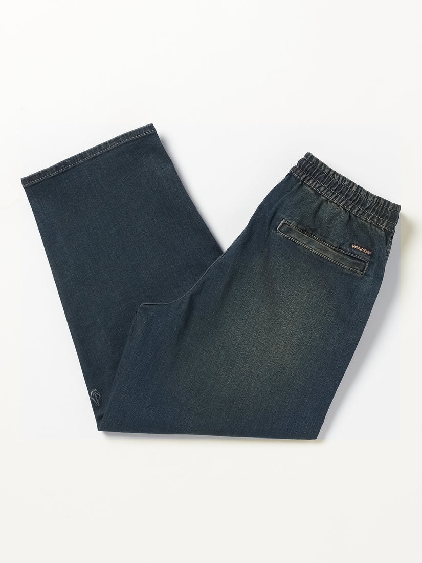 Big Boys Freazy Loose Elastic Waist Denim Pants - Old Blackboard (C1932330_OBL) [B]