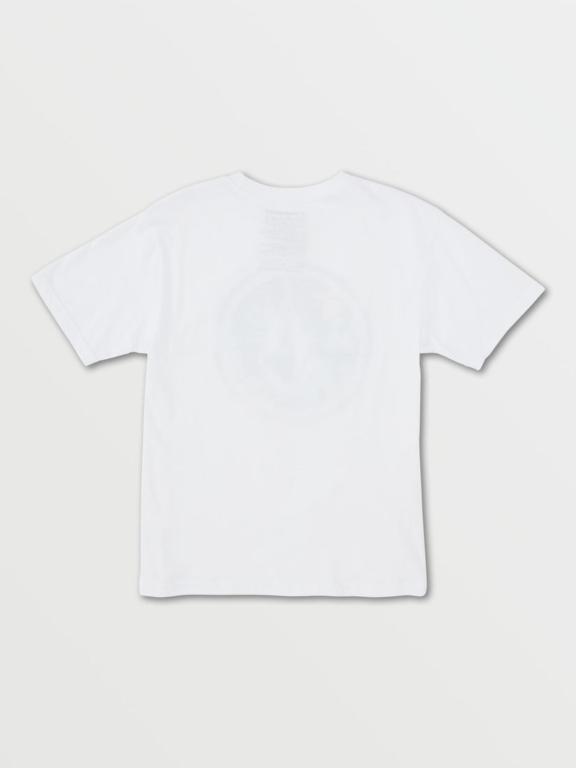 Big Boys Circle Stone Fill Short Sleeve Tee - White Combo