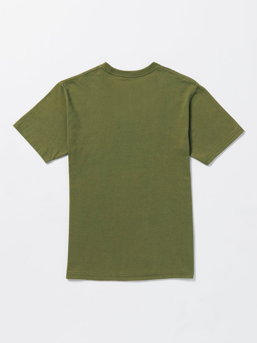 Big Boys Circlestone Short Sleeve Tee - Military (C3532300_MIL) [B]