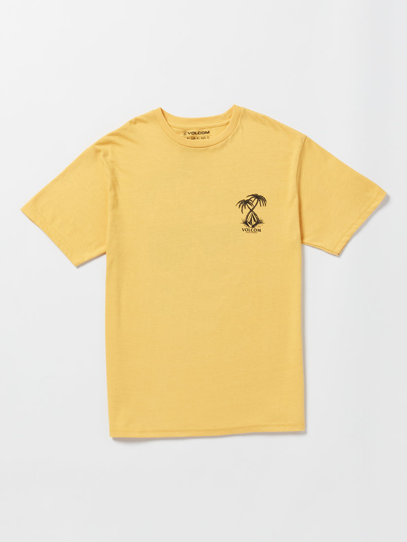 Big Boys Glassy Daze Short Sleeve Tee - Golden Mustard (C3532304_GLM) [F]