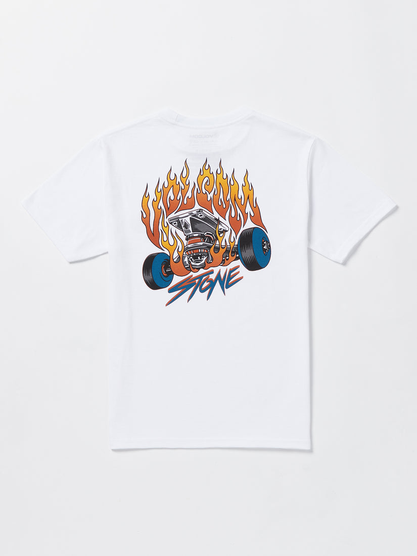 Big Boys Trux Short Sleeve Tee - White (C3532330_WHT) [B]