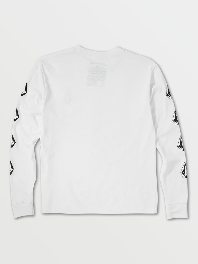 Big Boys Deadly Stones Long Sleeve Tee - White