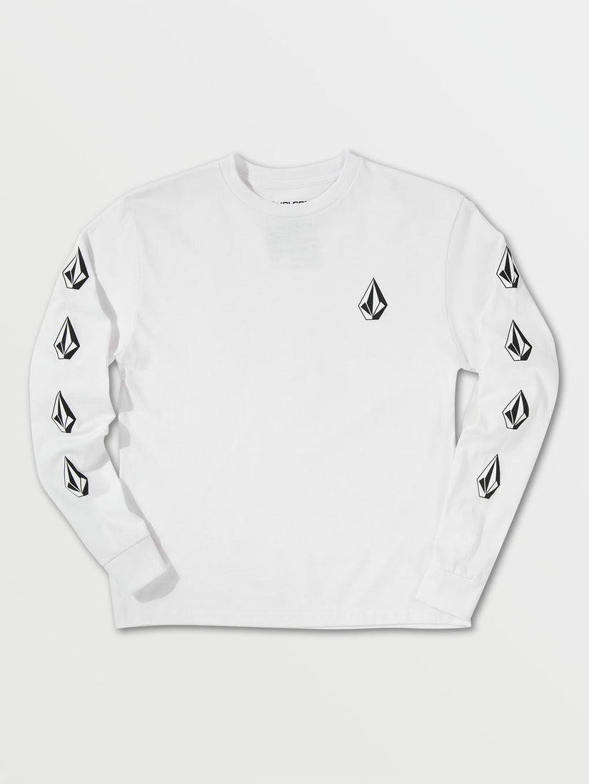 Big Boys Deadly Stones Long Sleeve Tee - White