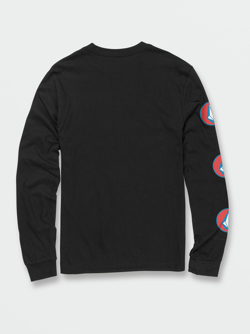 Big Boys Delmarkey Long Sleeve Tee - Black (C3632230_BLK) [B]