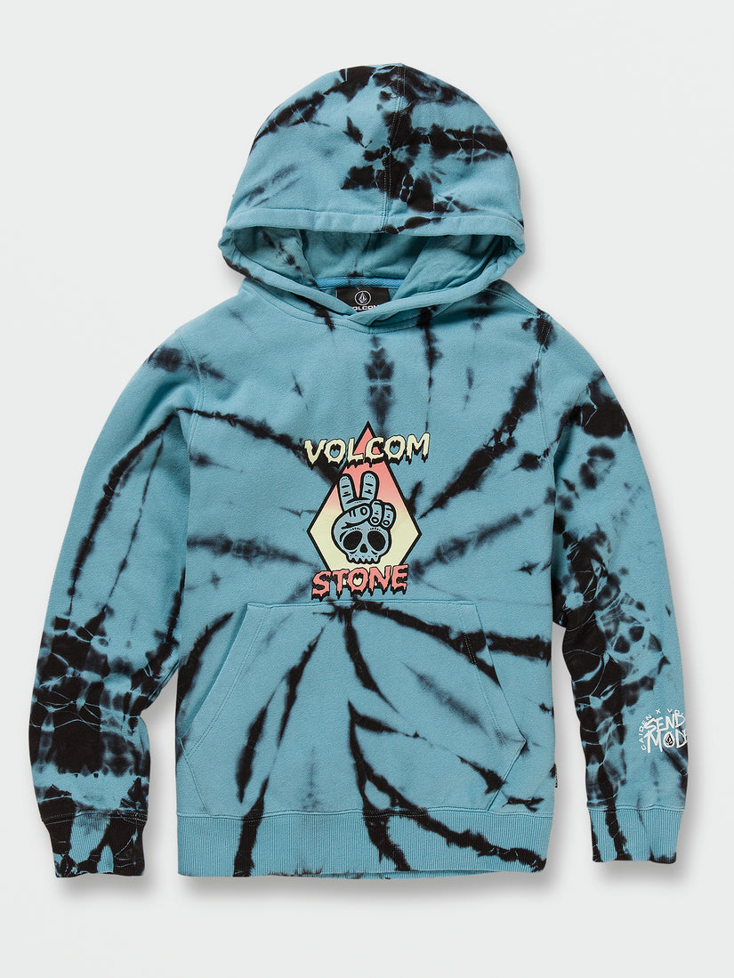 Big Boys Caden Dye Pullover Hoodie - Pale Aqua (C4132230_PAQ) [01]