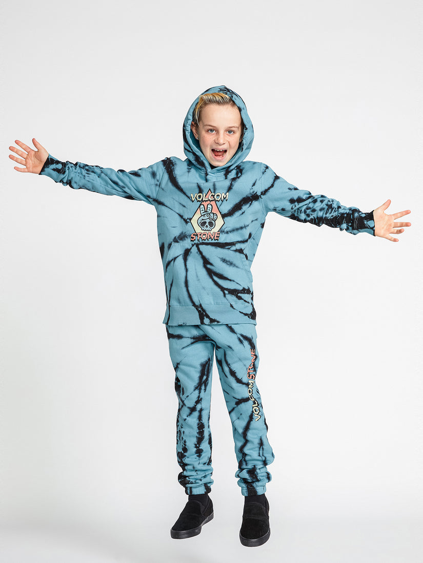 Big Boys Caden Dye Pullover Hoodie - Pale Aqua (C4132230_PAQ) [B]