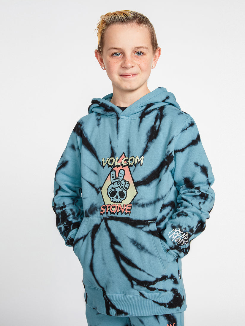 Big Boys Caden Dye Pullover Hoodie - Pale Aqua (C4132230_PAQ) [F]