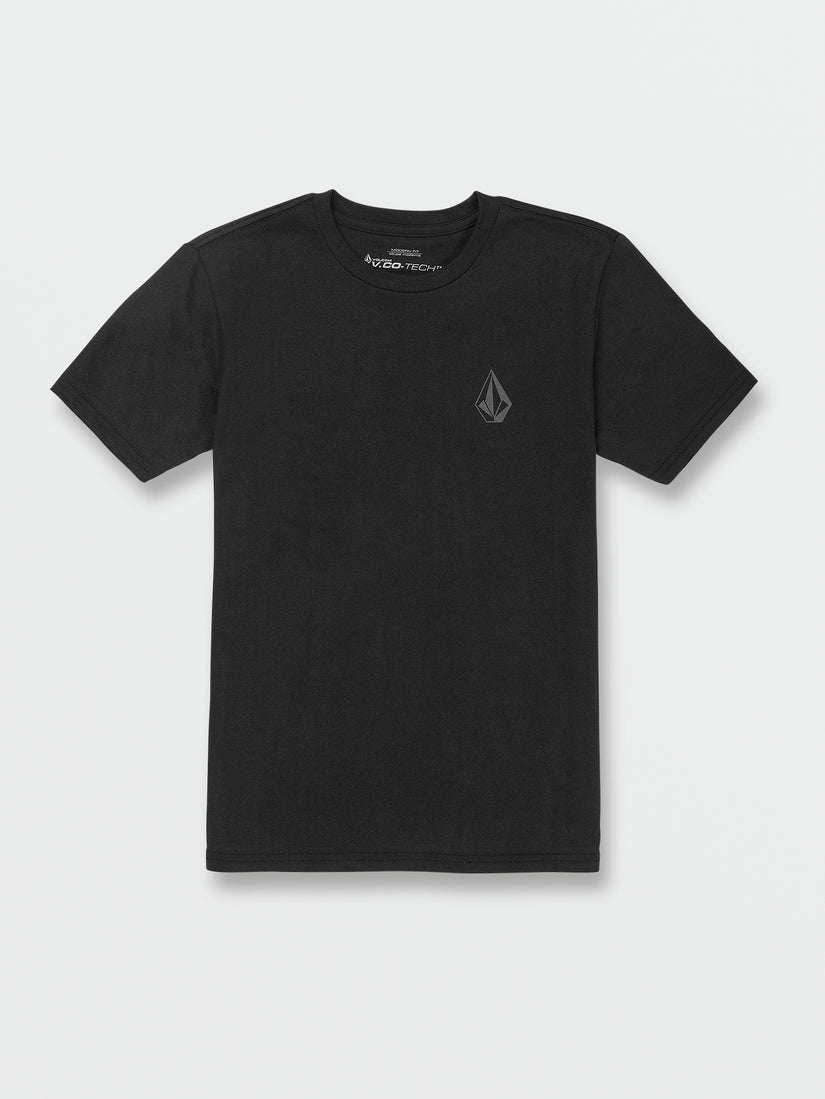 Big Boys Stone Tech Short Sleeve Tee - Black (C4332217_BLK) [F]