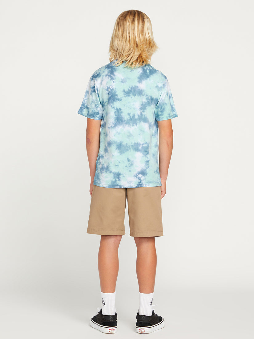 Big Boys Iconic Stone Dye Short Sleeve Tee - Temple Teal (C5212330_TMT) [08]