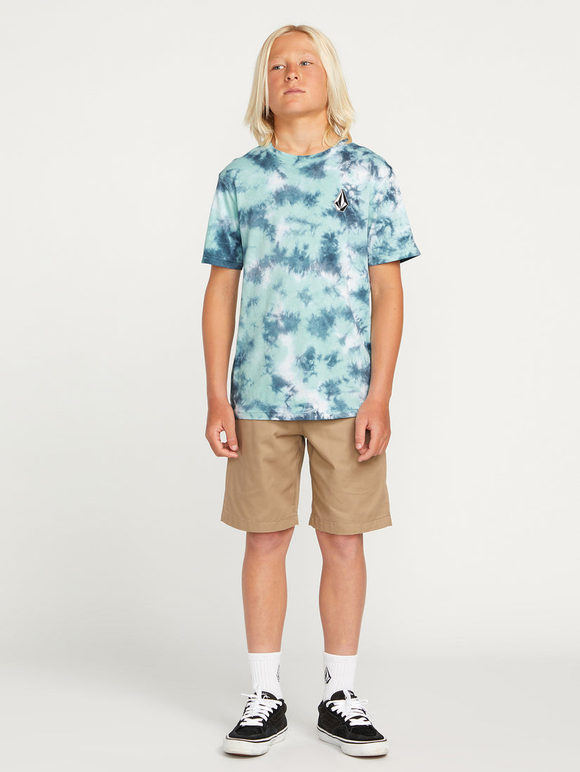 Big Boys Iconic Stone Dye Short Sleeve Tee - Temple Teal (C5212330_TMT) [10]