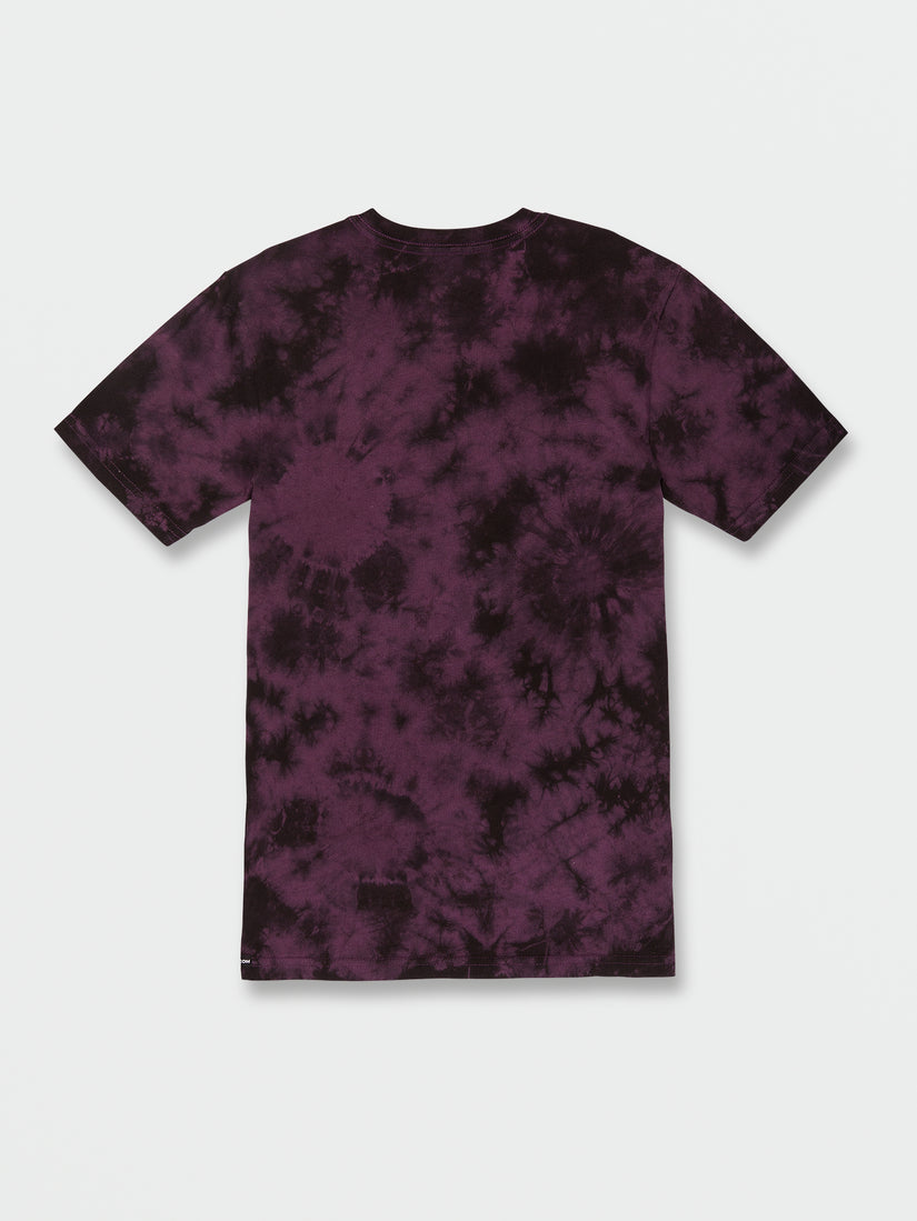 Big Boys Iconic Stone Dye Short Sleeve Tee - Mulberry (C5232200_MUL) [B]