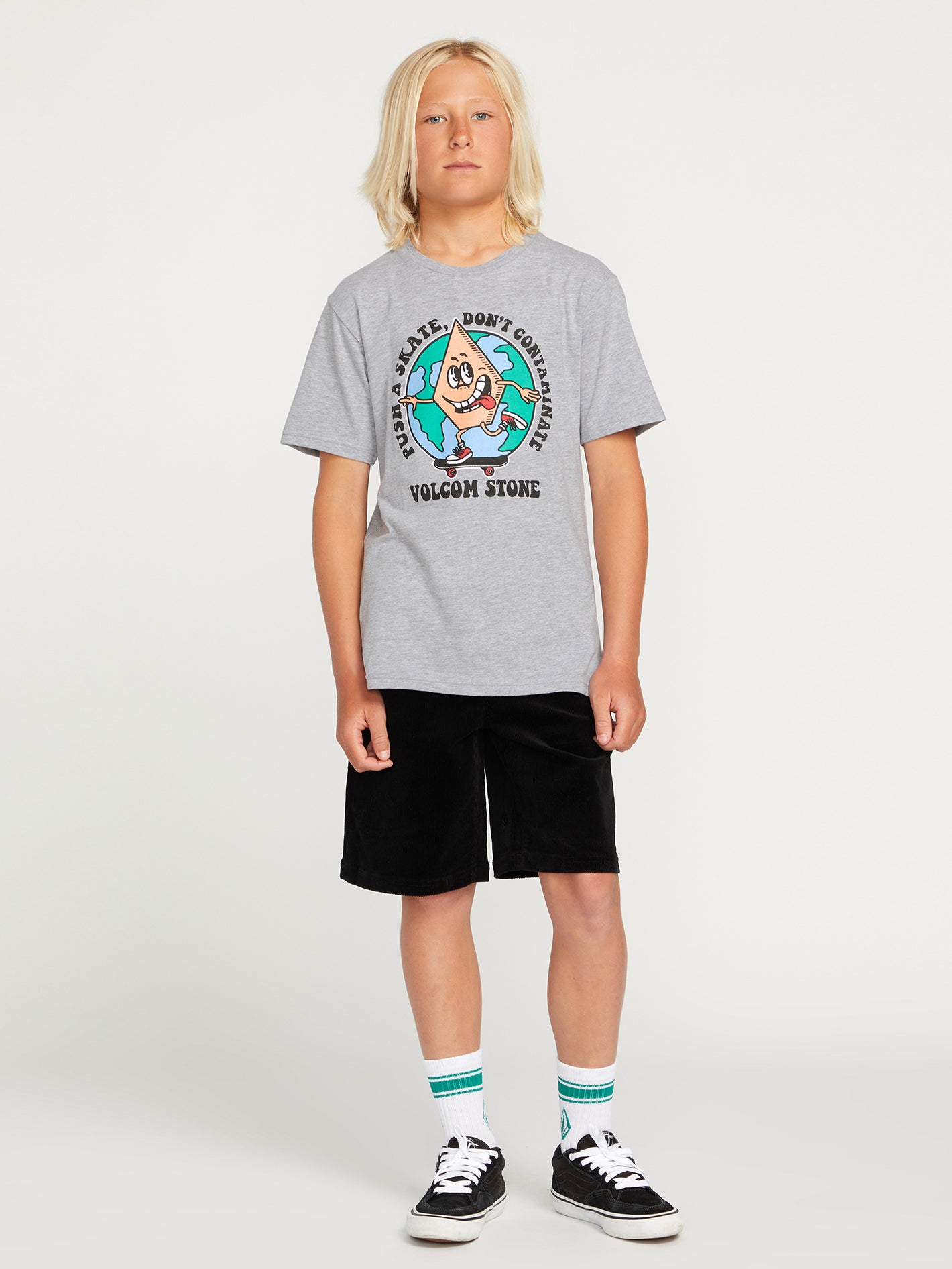 Big Boys Dontcontaminate Short Sleeve Tee - Ash Heather – Volcom US