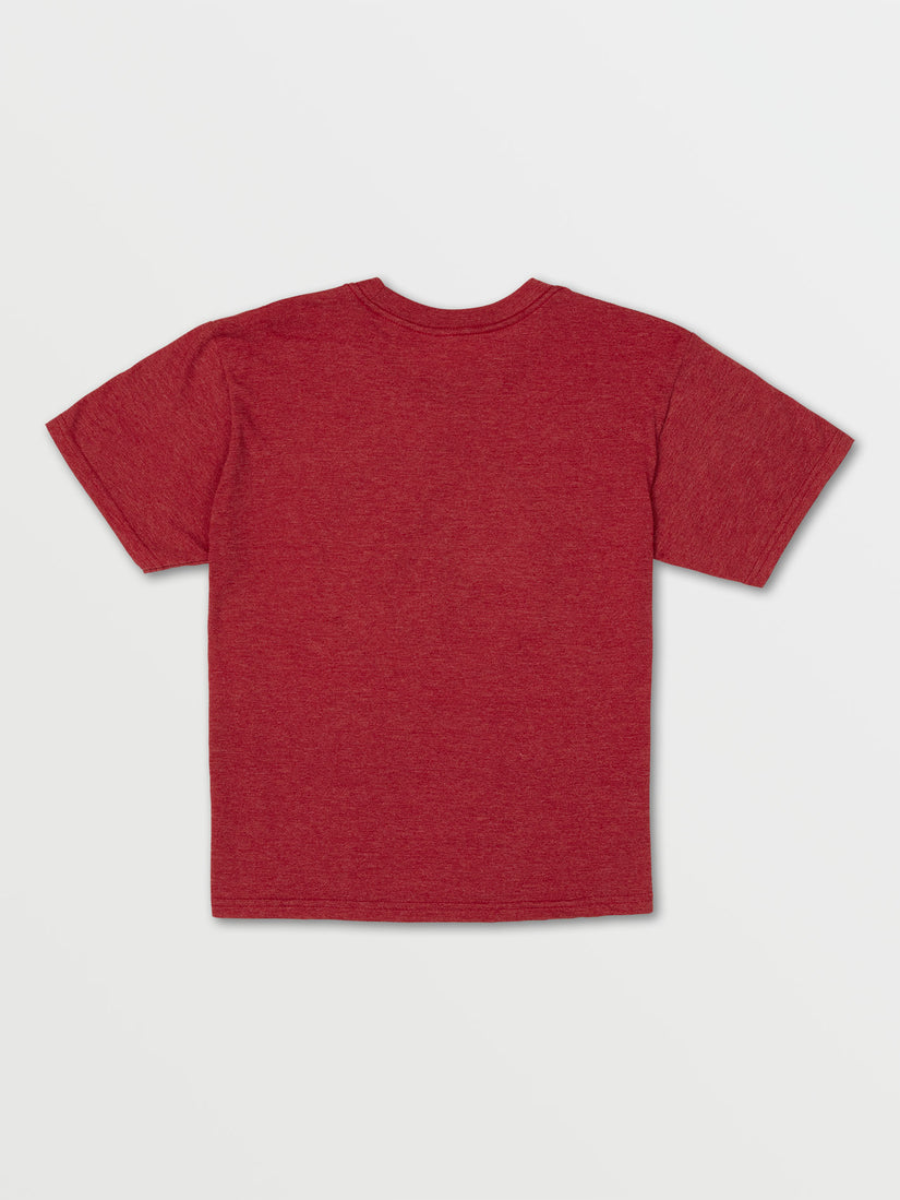 Big Boys Circle Corp Short Sleeve Tee - Crimson Heather