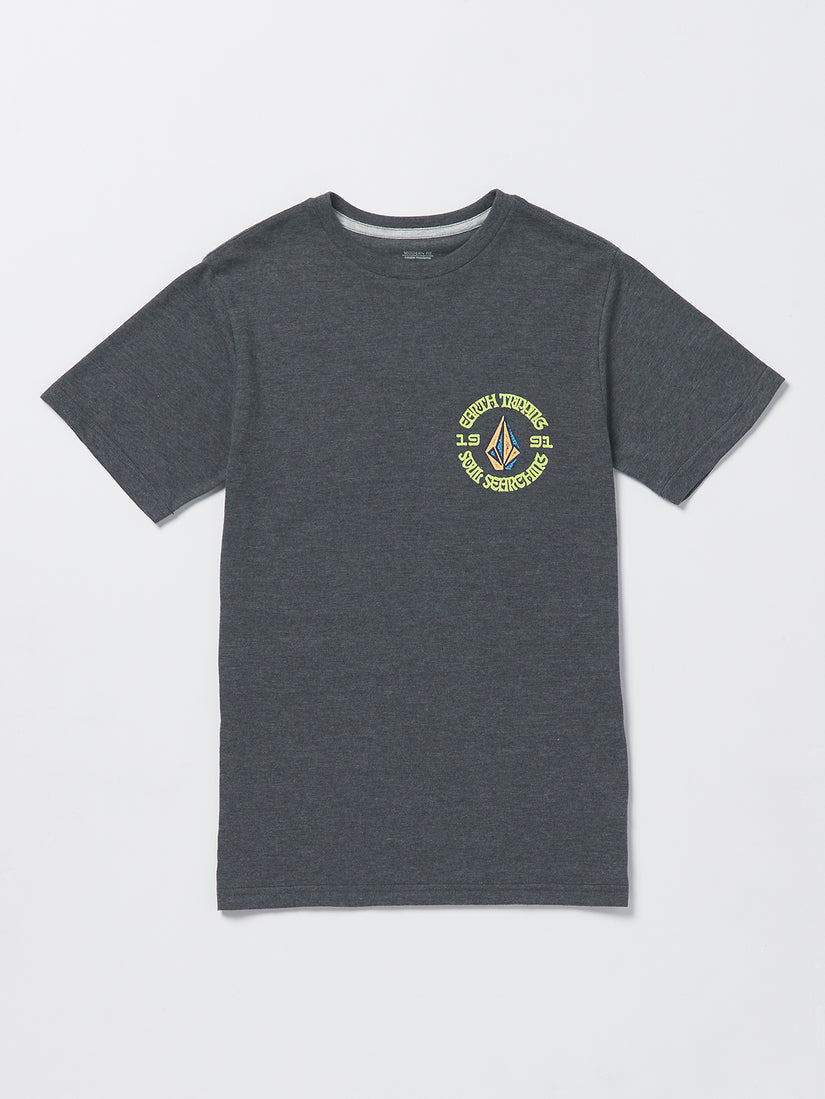 Big Boys Fried Short Sleeve Tee - Dark Black Heather (C5732302_DBH) [F]