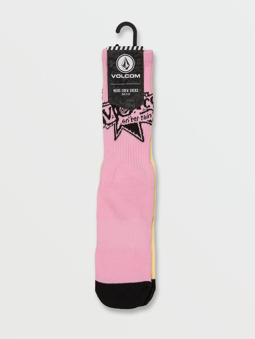 Volcom Entertainment Socks - Reef Pink