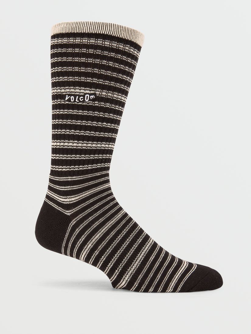 Stripes Socks - Black (D6312305_BLK) [1]