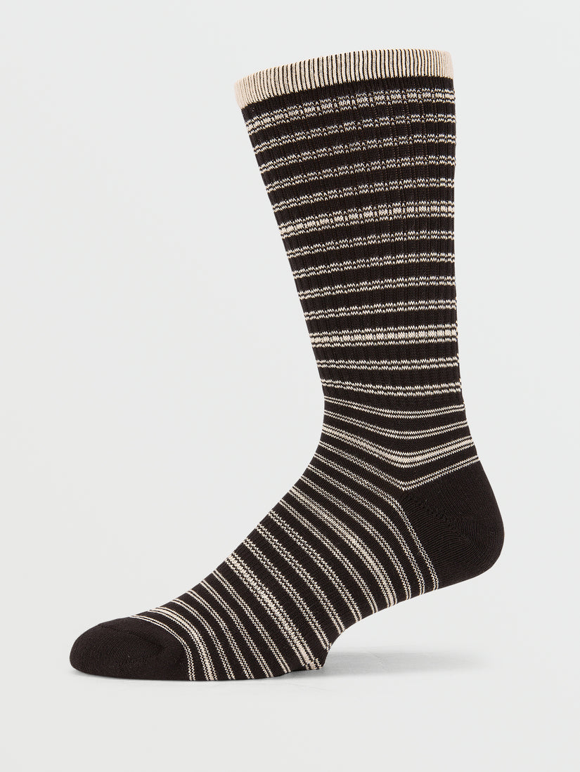 Stripes Socks - Black (D6312305_BLK) [2]