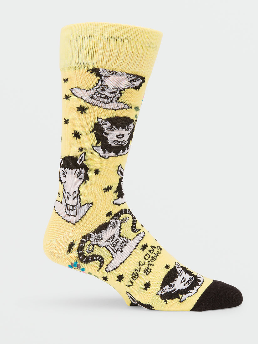 Surf Vitals Ozzy Socks - Glimmer Yellow (D6322200_GLY) [B]