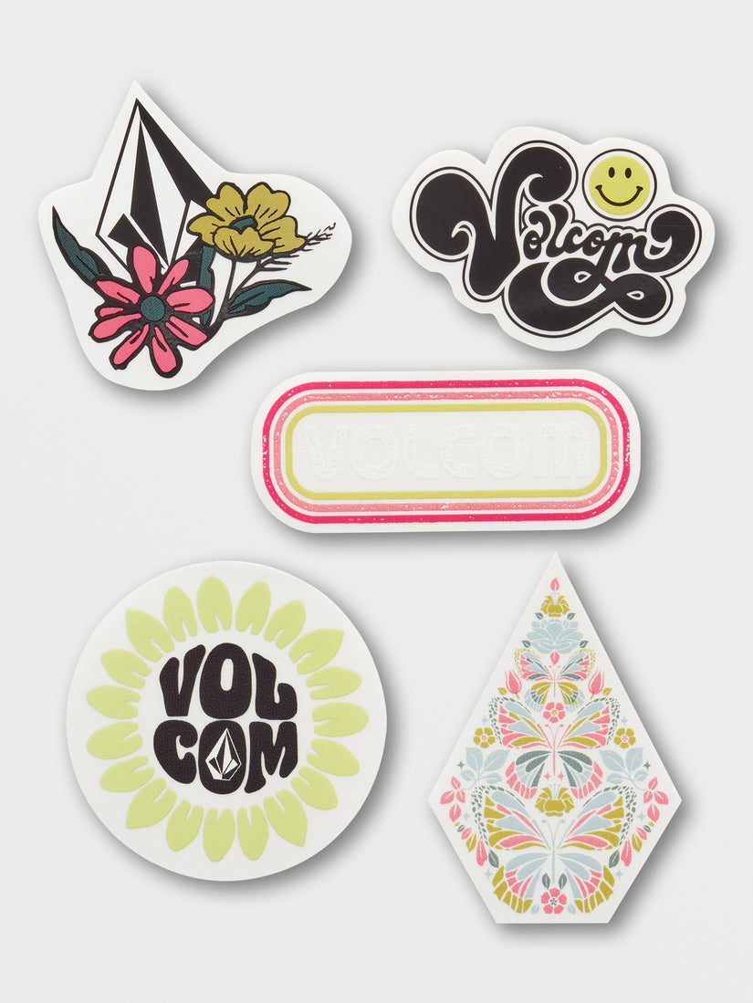 Womens Trippy Sticker Pack - Assorted